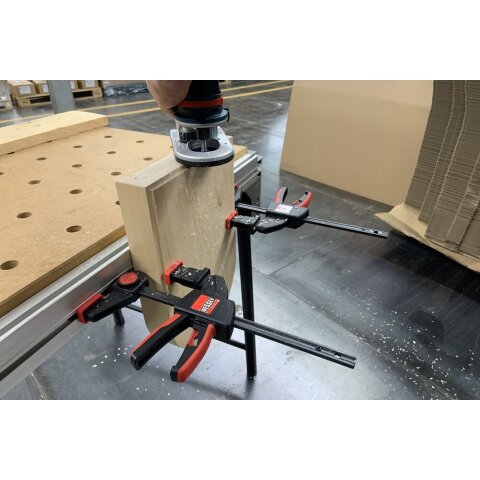 Bessey 150x60mm "EZR15SET" Einhand-Tischzwinge für Führungsschienen EZR