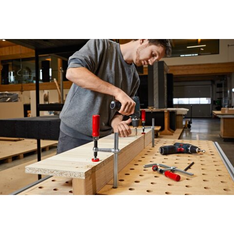 Bessey 300x60mm "GTR30B6" Ganzstahl-Tischzwinge für Führungsschienen GTR