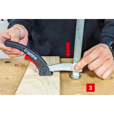 Bessey 150x80mm "TW20-15-8KLI-SET" Spannelement für Multifunktionstische TW-KLI EN