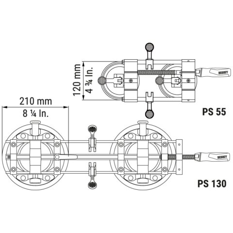 Bessey "PS55" Plattenspanner PS55 EN