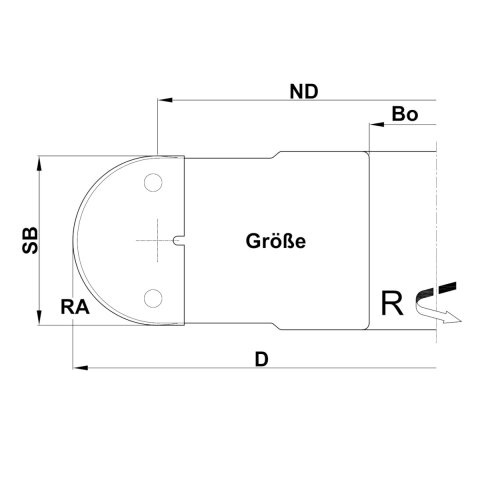 Aigner R4 PM Hohlkehlfräser HW 135/125x8-10mm für Tischfräsen - C142-0810-ST-R4
