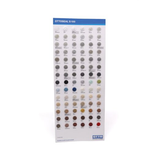 Otto S110 premium construction silicone sample card