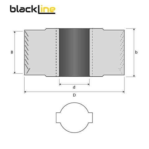 AKE 85mm diamond (PCD) Pre milling cutter "blackline" 85x45x30mm right Ott