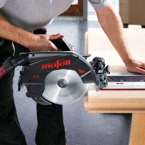 Mafell K 85 hand circular saw in the L-MAX 91E702 + Guide track L