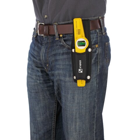 Stabila Wasserwaage Type 81 S Torpedo, 25 cm, mit Gürteltasche EN