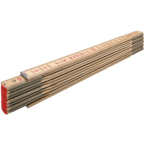 Stabila Holz-Gliedermaßstab Type 607 N-S, 2 m