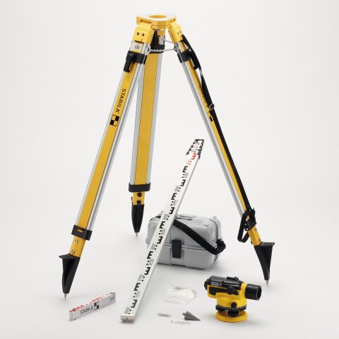 Stabila Optisches Nivellier OLS 26, 8-teiliges Set EN