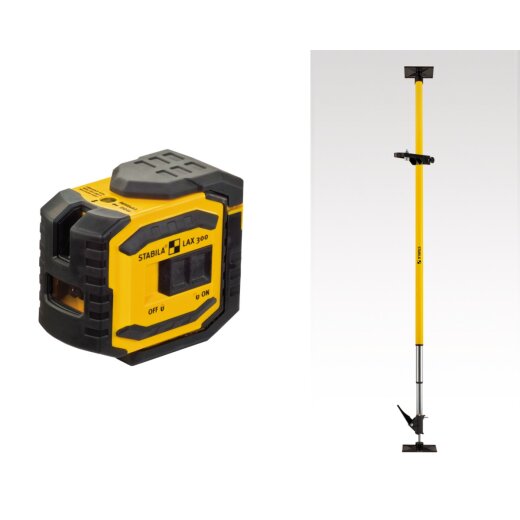 Stabila Kreuzlinien-Lot-Laser LAX 300, 5-teiliges Set