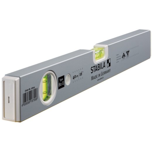 Stabila Wasserwaage Type 80 U, 40 cm EN