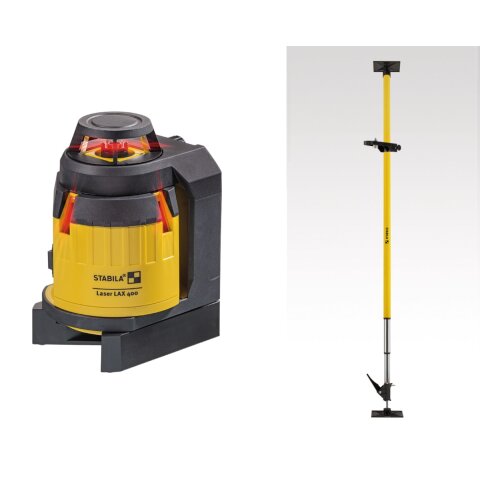 Stabila Multilinien-Laser LAX 400, 6-teiliges Set