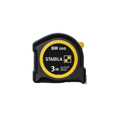 Stabila Taschenbandmaß BM 100, 3 m (10), cm/inch-Skala
