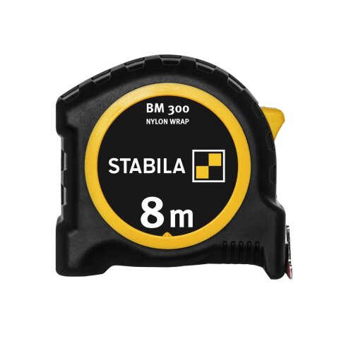 Stabila Taschenbandmaß BM 300, 8 m, metrische 1000er-Skala