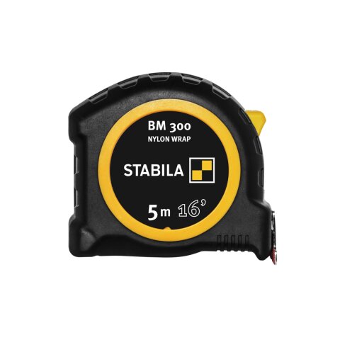 Stabila Taschenbandmaß BM 300, 5 m (16), cm/inch-Skala