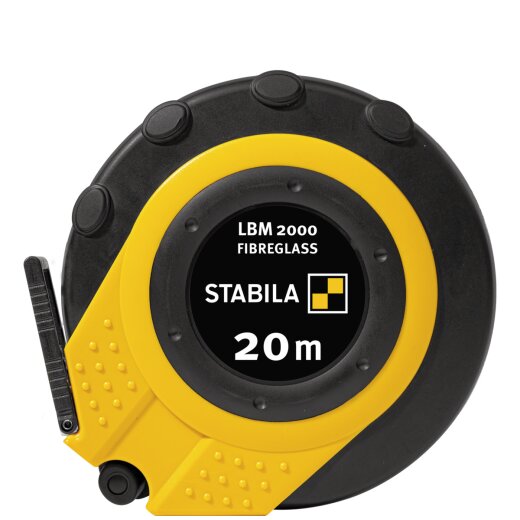 Stabila Kapselbandmaß LBM 2000 FIBREGLASS, 20 m, Glasfaserband, metrische Skala EN