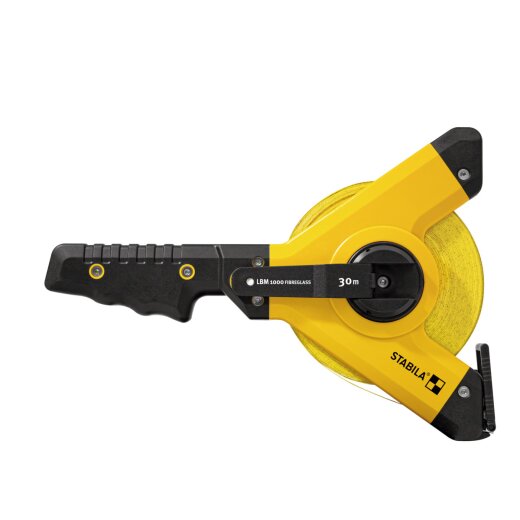 Stabila Rahmenbandmaß LBM 1000 FIBREGLASS, 30 m, Glasfaserband, metrische Skala EN