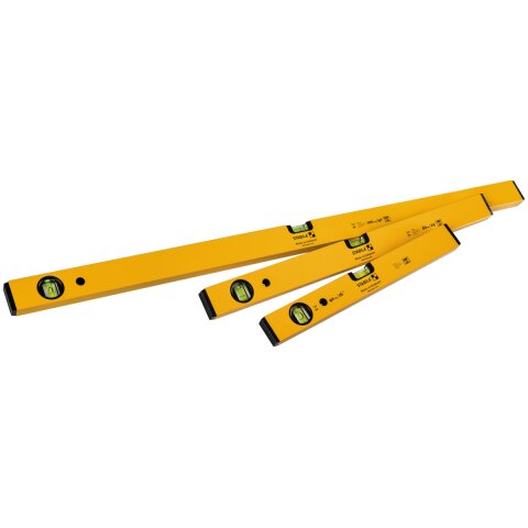 Stabila CLASSIC SET 70, 3-teiliges Wasserwaagen-Set: 100 cm, 60 cm, 40 cm