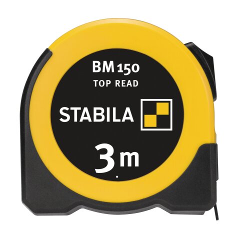 Stabila Taschenbandmaß BM 150, 3 m, metrische Skala EN