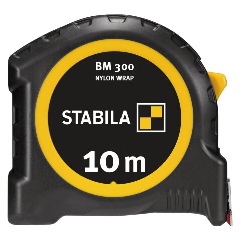 Stabila Taschenbandmaß BM 300, 10 m, metrische Skala EN