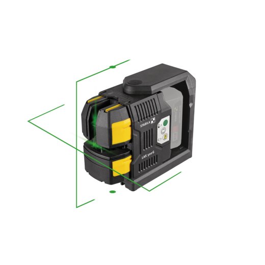 Stabila Kreuzlinien-Lot-Laser LAX 500 G, 12-V-System, 5-teiliges Set, ohne Akku und Ladegerät