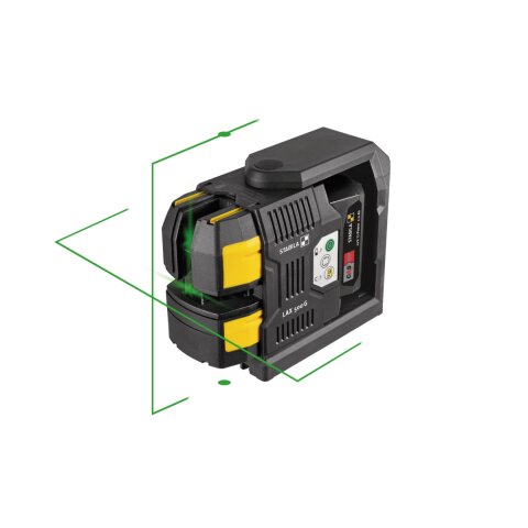Stabila Kreuzlinien-Lot-Laser LAX 500 G, 12-V-System, 7-teiliges Set, mit Akku und Ladegerät (EU)