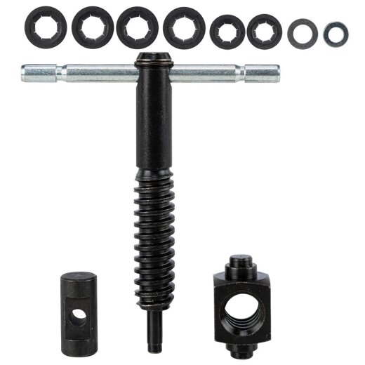 Bessey Knebelspindel kpl. GRA (+Bolzen, +Sicherungsringe)