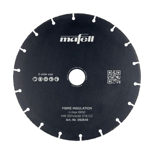 Mafell 237mm Saw blade "KSB-FI 237 HW" 237x3/2x30mm Z18 CC