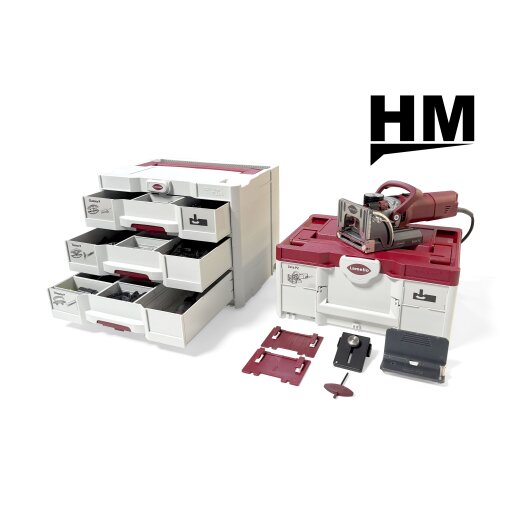 Lamello Zeta P2 HM - Nutfräsmaschine Set mit P-Sytem Verbindersortiment Professional