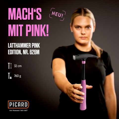 Picard Latthammer Pink Edition | Länge=320 mm | 0062610