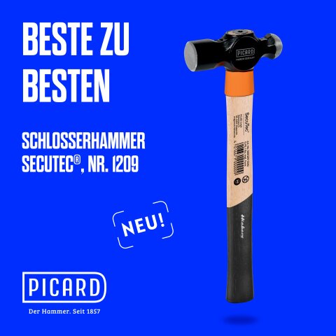 Picard Schlosserhammer SecuTec®, SecuTec® | Länge=360 mm | 0001209-0700
