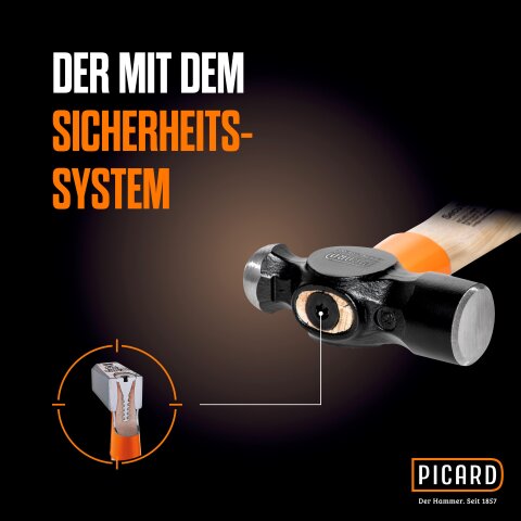 Picard Schlosserhammer SecuTec®, SecuTec® | Länge=380 mm | 0001209-0900