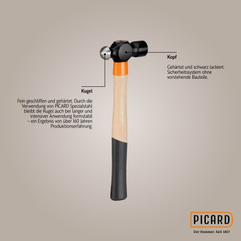 Picard Schlosserhammer SecuTec®, SecuTec® | Länge=380 mm | 0001209-0900