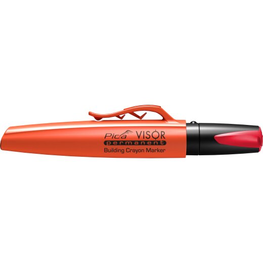 Pica Visor Permanent Building Crayon Marker red | 990/40