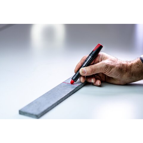 Pica Visor Permanent Building Crayon Marker red | 990/40