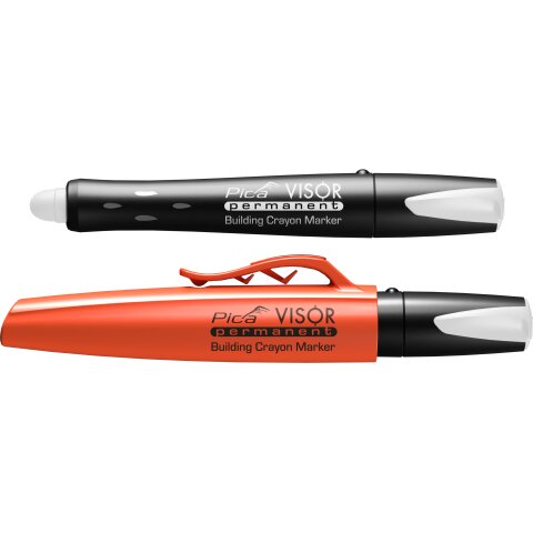 Pica Visor Permanent Building Crayon Marker white | 990/52