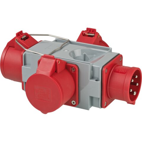 Brennenstuhl Kreuzverteiler CEE400V/16A 3fach Stecker CEE...