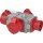 Brennenstuhl Kreuzverteiler CEE400V/16A 3fach Stecker CEE + 3x Steckdosen CEE - 1081640