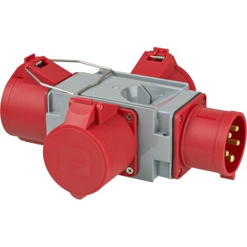 Brennenstuhl Kreuzverteiler CEE400V/32A 3fach Stecker CEE + 3x Steckdosen CEE - 1081670