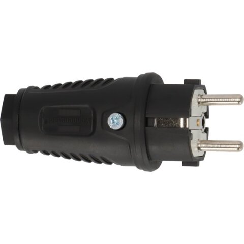 Brennenstuhl Schutzkontakt-Gummistecker 230V/16A schwarz...