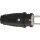Brennenstuhl Schutzkontakt-Gummistecker 230V/16A schwarz <IP54> - 1082040020