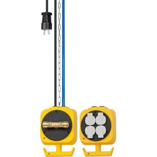 Pendelstromverteiler Druckluft 6/12 4fach Stedo, 5m H05VV-F3G1.5 <IP20>