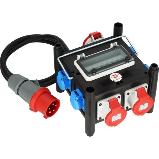 Komp. Stromverteiler BSV 3-32A / TPE 2m H07RN-F5G4.0 CEE32A+2x16A, 4x230V