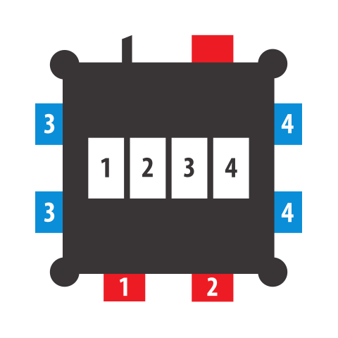 Komp. Stromverteiler BSV 3-32A / TPE 2m H07RN-F5G4.0 CEE32A+2x16A, 4x230V