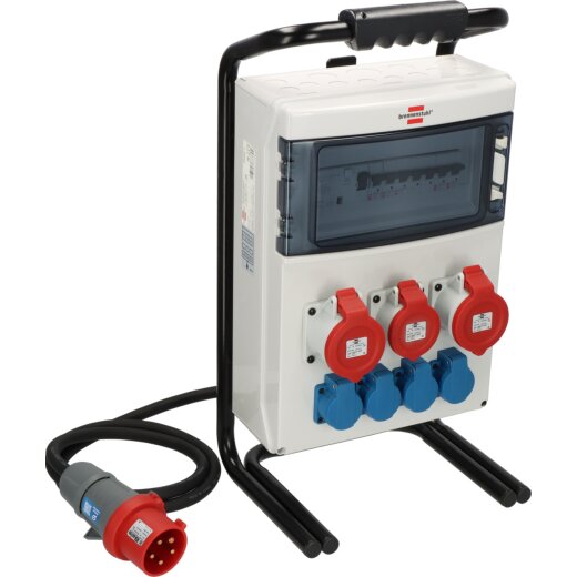 Brennenstuhl Stromverteiler 2m H07RN-F5G4,0 FI30mA/2x32A + 1x16A CEE400V/4xLS 1p - 1154900011