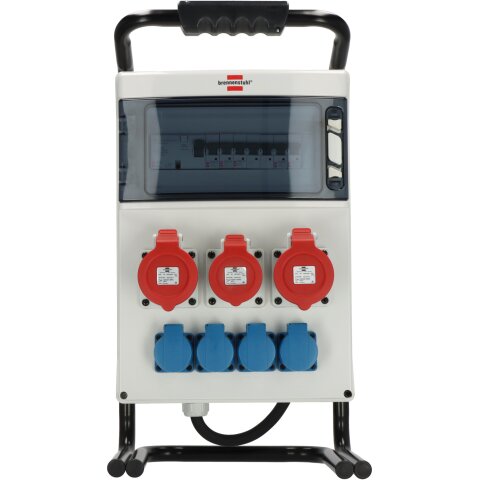 Stromverteiler 2m H07RN-F5G4,0 FI30mA/2x32A + 1x16A CEE400V/4xLS 1p