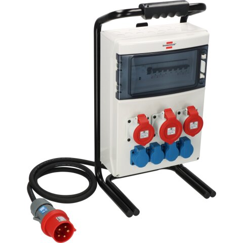 Stromverteiler 2m H07RN-F5G4.0 FI30mA/1x32A + 2x16A...