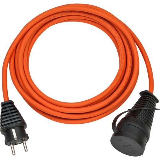 Verl.-Kabel BREMAXX 5m orange N05V3V3-F3G1,5 - Steck./Kuppl.<IP44>