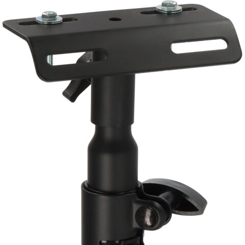 Bau Teleskopstativ ST 200 max. 200cm, schwarz, mit Crossbar