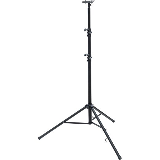 Bau Teleskopstativ ST 302 max. 300cm, schwarz, mit Crossbar
