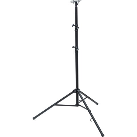Bau Teleskopstativ ST 302 max. 300cm, schwarz, mit Crossbar