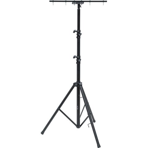 Bau Teleskopstativ ST 302 max. 300cm, schwarz, mit Crossbar